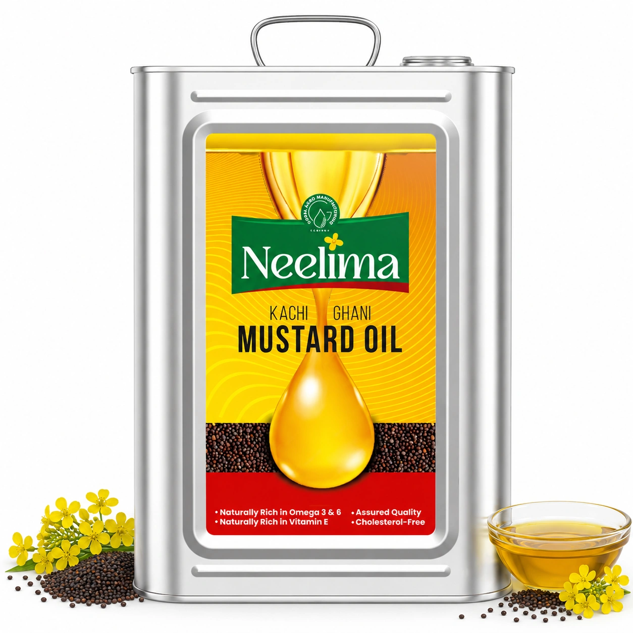 15 litre Kachi Ghani mustard oil
