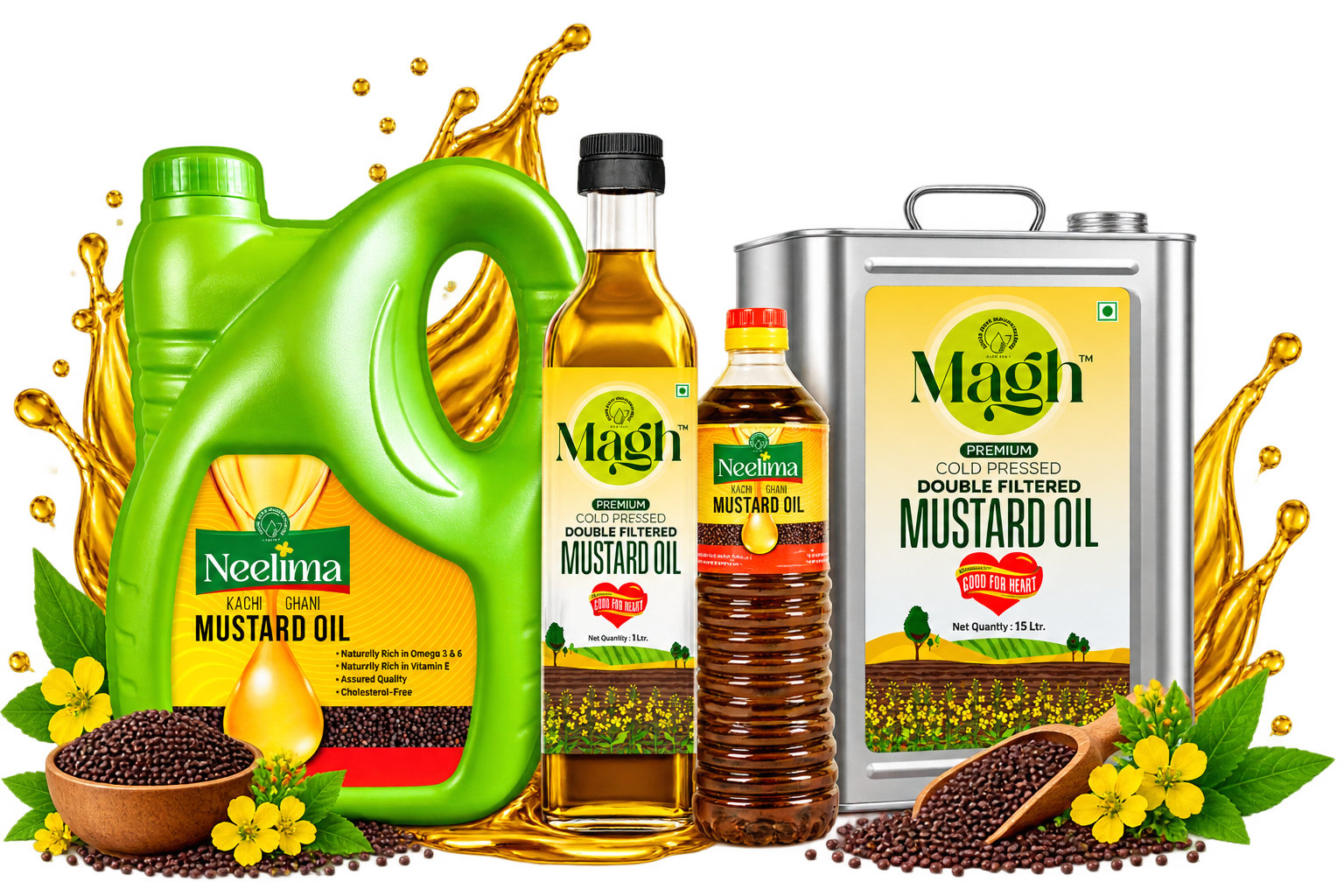 Goyal Agro Manufacturing Company Yellow Mustard Oil, Rapeseed Oil and Mustard Oil products